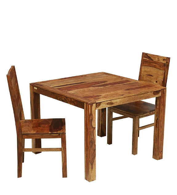 Solid Wood 2 Seater Dining For Dining Room In Natural Finish